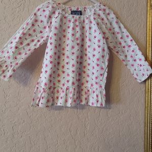 Children's Place Floral Girl Peasant Top size 4t